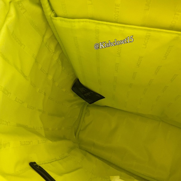 NWOT Lacoste Men's Altitude Genuine Cow Leather Flap Backpack - Picture 15 of 16